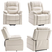 Brown Massage Recliner Chair shown from multiple angles on white background - ArtisanSA