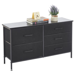 Storage Cabinet 5 Drawers TV Stand  OT-119 Black