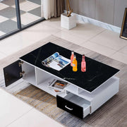 Modern Wood Coffee Table -White & Black CT-288 – product image 4