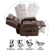 Grey Massage Recliner Chair with various angles and features - ArtisanSA