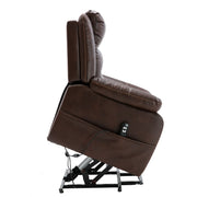 Brown Massage Recliner Chair with standing assistance for seniors - ArtisanSA