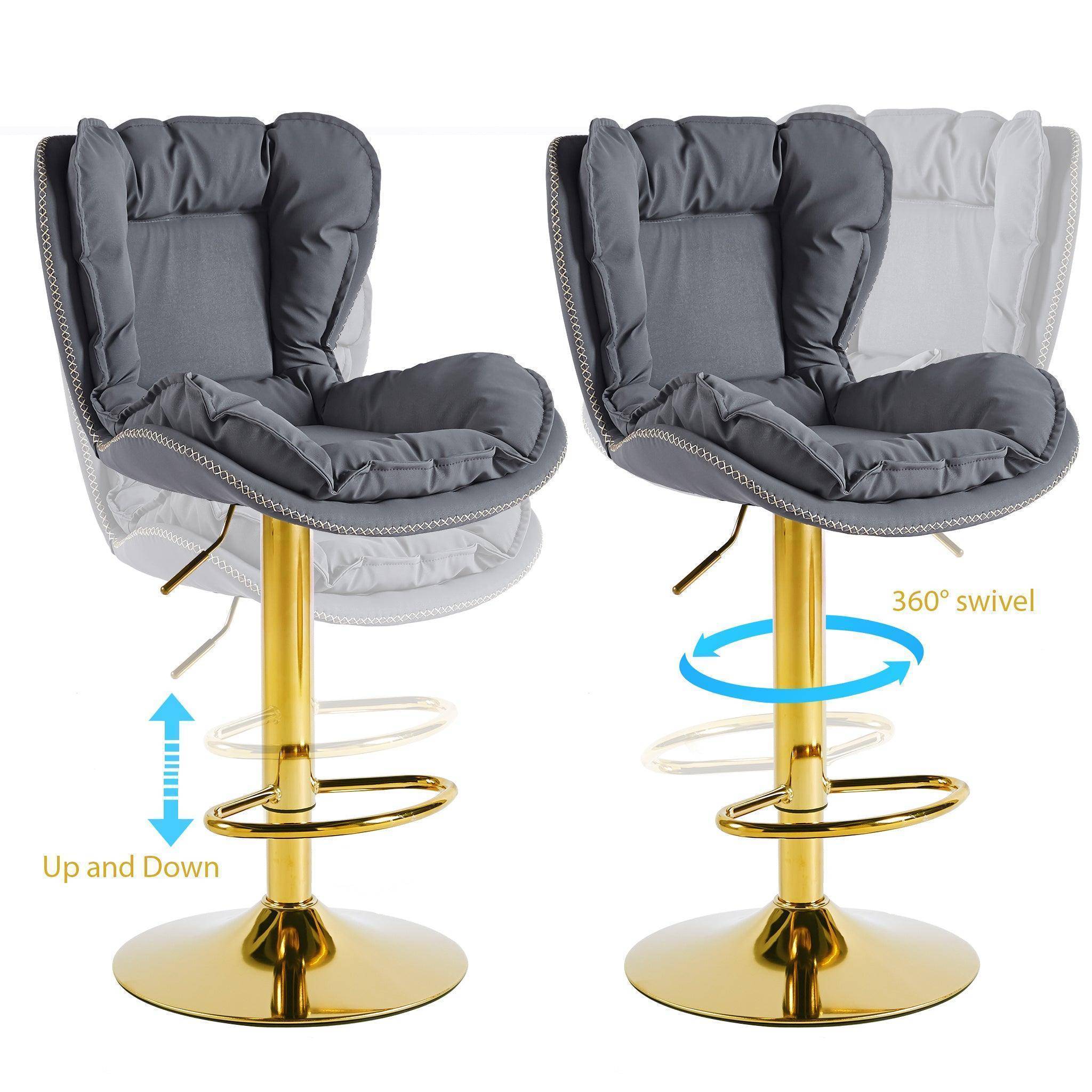 Dahlia Gold Plate Bar stool 2-in-1 box CR-KJC0979