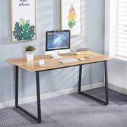 150cm office desk workstation with large desktop, computer, and minimalist decor in a stylish office setting.