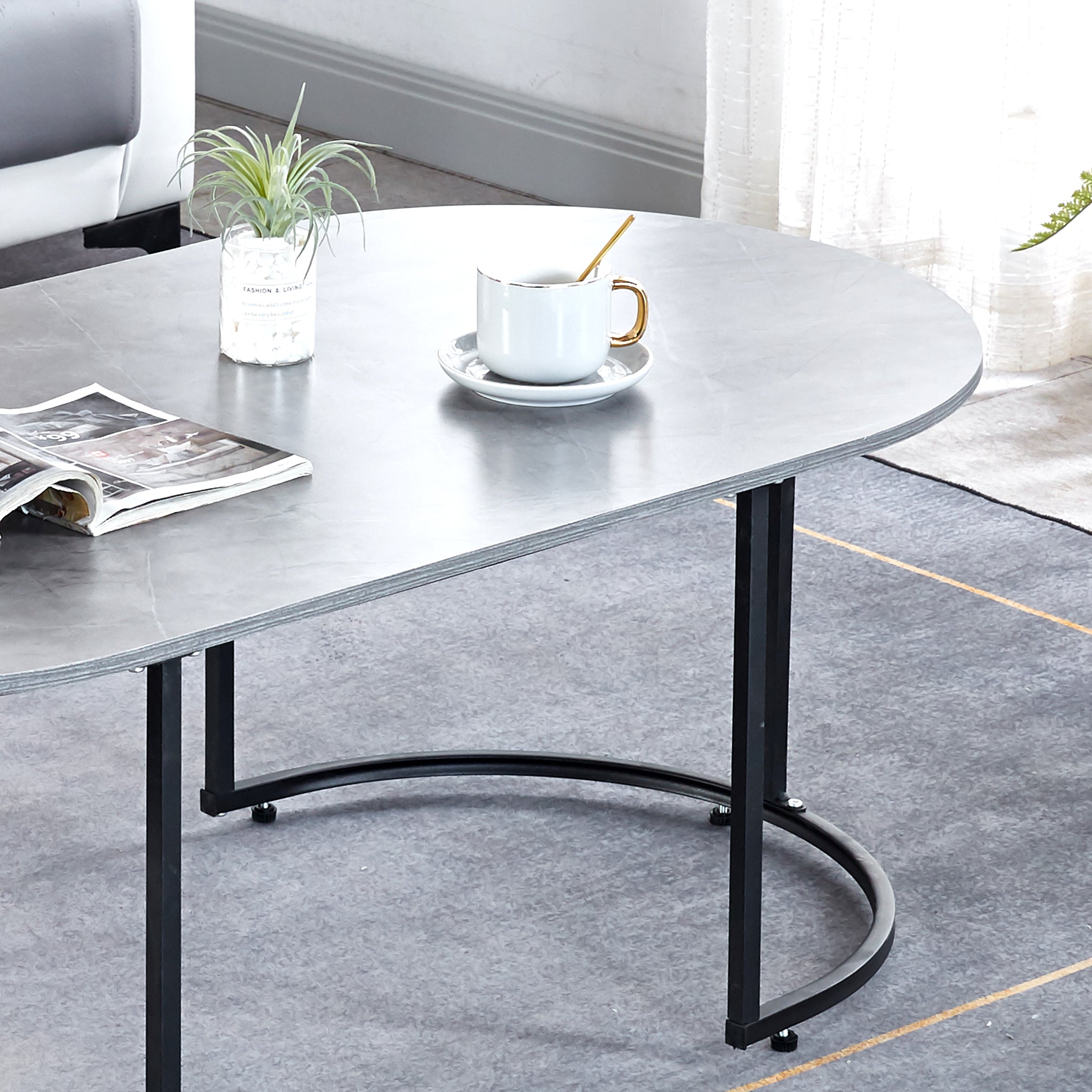 Coffee Table Sofa Side Table CT-CH07  GREY STONE