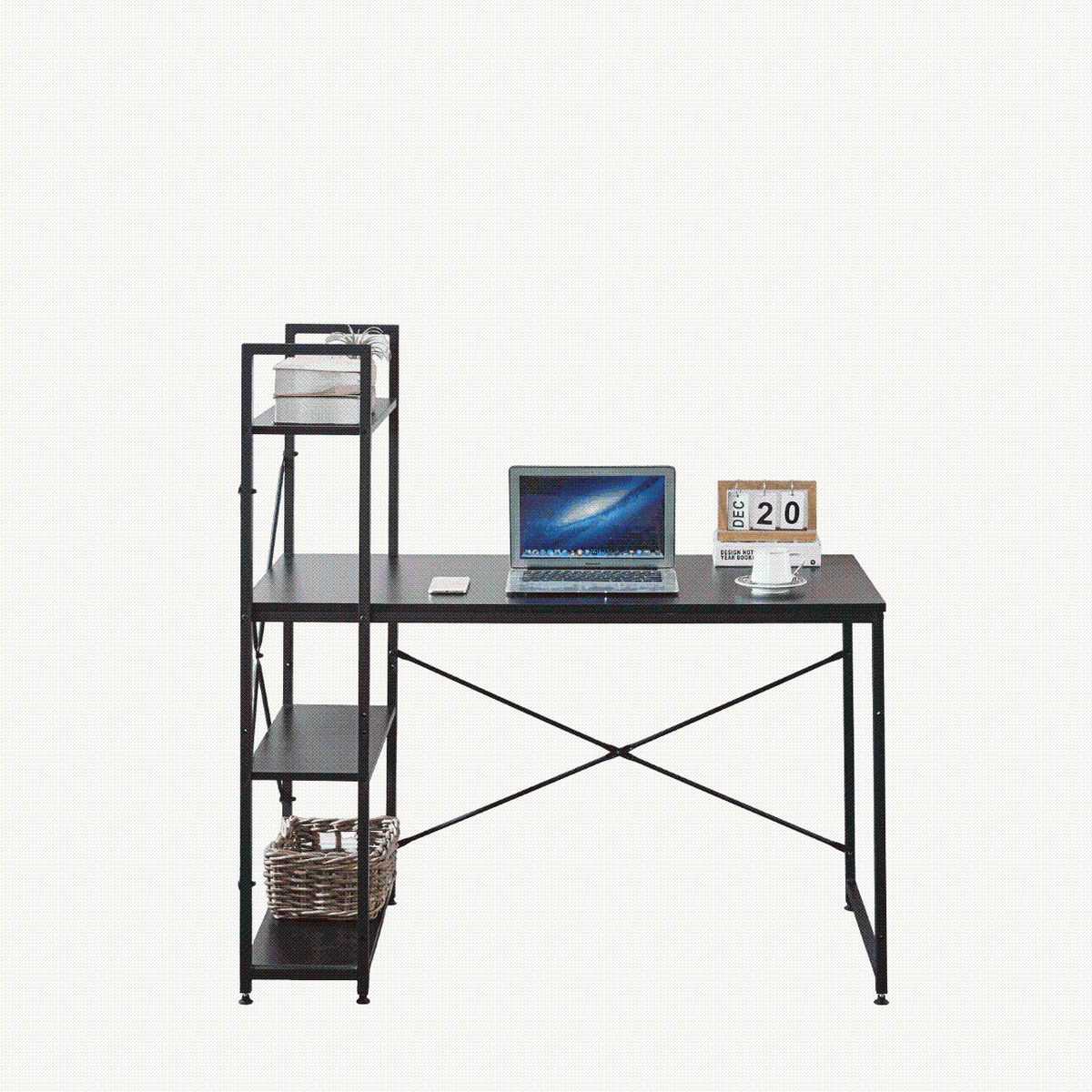 Computer Table Teek Design Modern Teak Computer Desk with Top Shelfing - SD-S02 – Artisan SA