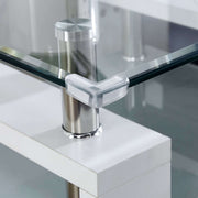 Two Tier Square Glass Coffee Table CT-A09 – product image 8
