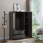 3 Door Wardrobe with Mirror Closet Clothes Storage WD-115 - Artisan SA Premium Furniture