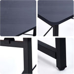 Close-up details of the Minimalist Computer Desk with X-Frame Design showcasing modern aesthetics and sturdy construction.