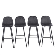 Della Velvet Bar Stool (4-in-1 box) CR-BC028