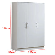 3 Door Wardrobe Clothes Closet WD-117 - Artisan SA Premium Furniture
