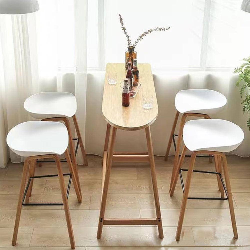 Scandinavian 4-Piece Bar Chair Set Sleek Kitchen Seating CR
