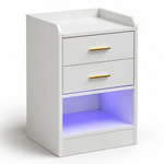 Nightstand LED Side Table 2 Drawers BSD-07 – product image 15