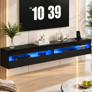 Modern 180cm LED Entertainment Unit with RGB Lights