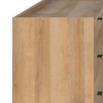 Close-up view of the modern wood design of the 6-Drawer Chest of Drawers SD-30, highlighting its sleek finish.