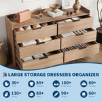 6-Drawer Chest of Drawers featuring ample storage for toys, clothes, underwear, and more in a stylish wood design.