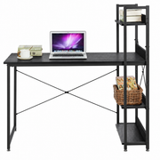 120cm Computer Desk with Reversible Shelves and Hooks