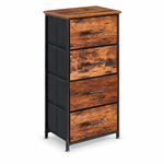 4 drawer fabric storage cabinet with metal frame and storage drawers