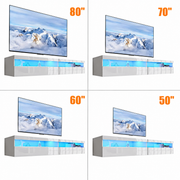 Modern 180cm LED Entertainment Unit with RGB Lights