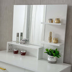 Large mirror attached to dressing table with mirror DR-14 for makeup and grooming | Artisansa SA