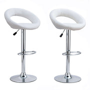 Round Chrome Base Kitchen Bar Stool CR-B060