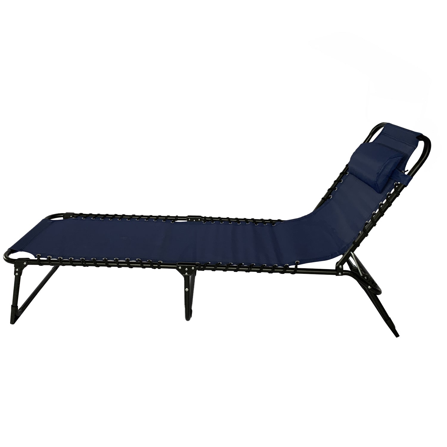 Sun Lounger Folding Reclining Chair BSC-007 BLUE