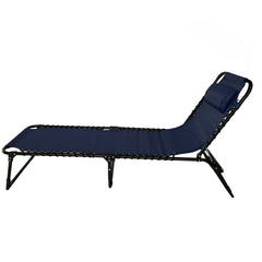 Sun Lounger Folding Reclining Chair BSC-007 BLUE