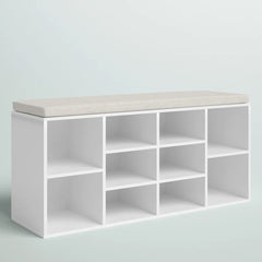 Shoe Rack Storage Bench with Cushion