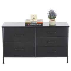 Storage Cabinet 5 Drawers TV Stand  OT-119 Black