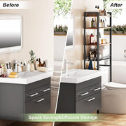 Over Toilet Bathroom Shelf with Storage Basket