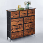 Storage cabinet 9 drawers OT-117 front view on white background - spacious storage unit | Artisansa SA
