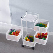 4 Tier Cubic Storage Cart organizer SF-1063