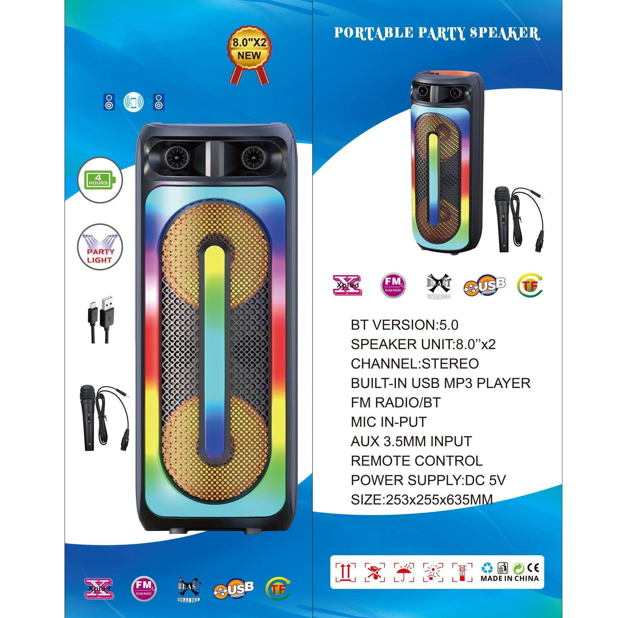 TWS Wireless Bluetooth Speaker with Microphone SP-818