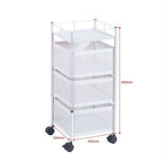 3 Tier Cubic Storage Cart SF-105 - Artisan SA Premium Furniture
