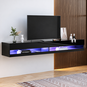 Modern 180cm LED Entertainment Unit with RGB Lights