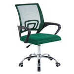 ergonomic mesh office chair in emerald green with silent caster wheels for productive workspace | Artisansa SA