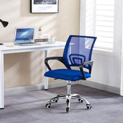 ergonomic mesh office chair in dark blue adding pop of colour with breathable mesh and sponge seat | Artisansa SA
