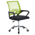 ergonomic mesh office chair in lime green and black with silent caster wheels for productive workspace | Artisansa SA