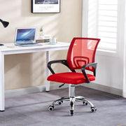 bold red ergonomic mesh office chair for a productive workspace | Artisansa SA