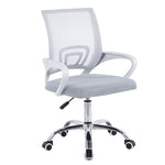 ergonomic mesh office chair in light grey adding pop of colour with breathable mesh and sponge seat | Artisansa SA