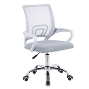 ergonomic mesh office chair in light grey adding pop of colour with breathable mesh and sponge seat | Artisansa SA
