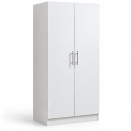 2 Door Wardrobe with Hanging Rail and Shelves