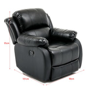Air leather rocking chair with comfortable bucket seat for living room