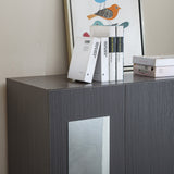 3 Door Wardrobe with Mirror Closet Clothes Storage  WD-115