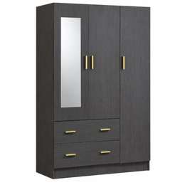 3 Door Wardrobe with Mirror and Drawers