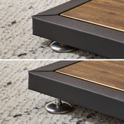 Console Table with O-Shape Metal Frame and Storage Shelves