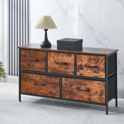 5 Drawer Storage Cabinet OT-118 Strong Steel Frame & Wood Top - ArtisanSA