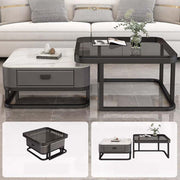 Nesting Coffee Table set featuring two tables, a sleek design, and elegant finish, perfect for modern living spaces.