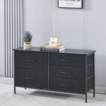 Black dresser with three drawers in a room setting. | Artisansa SA