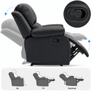 Dakota CR-2030 electric massage recliner chair with lumbar heat and manual recline