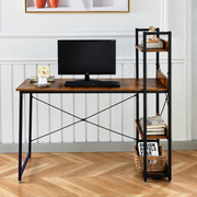 120cm Computer Desk with Reversible Shelves and Hooks